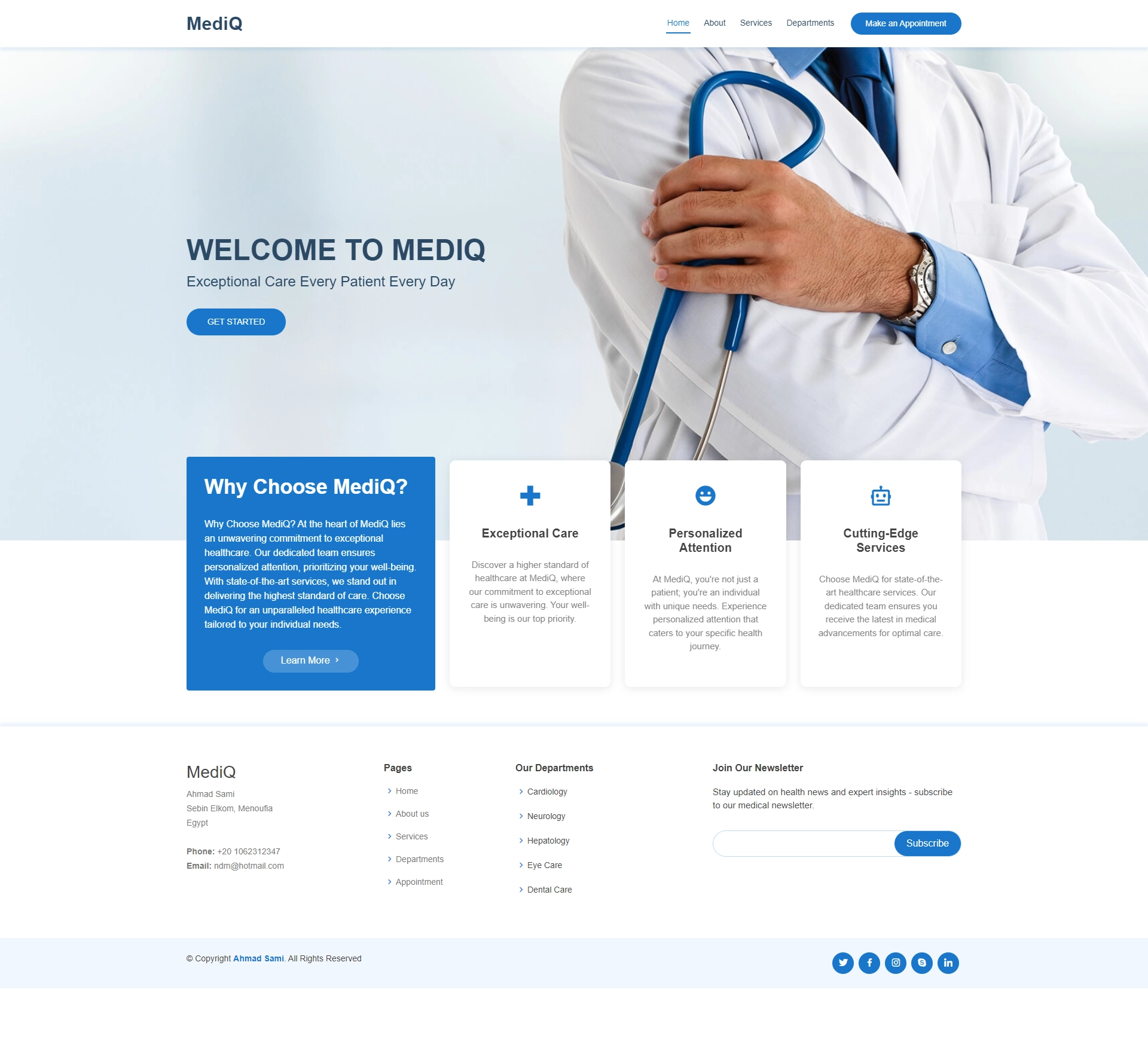 MediQ website